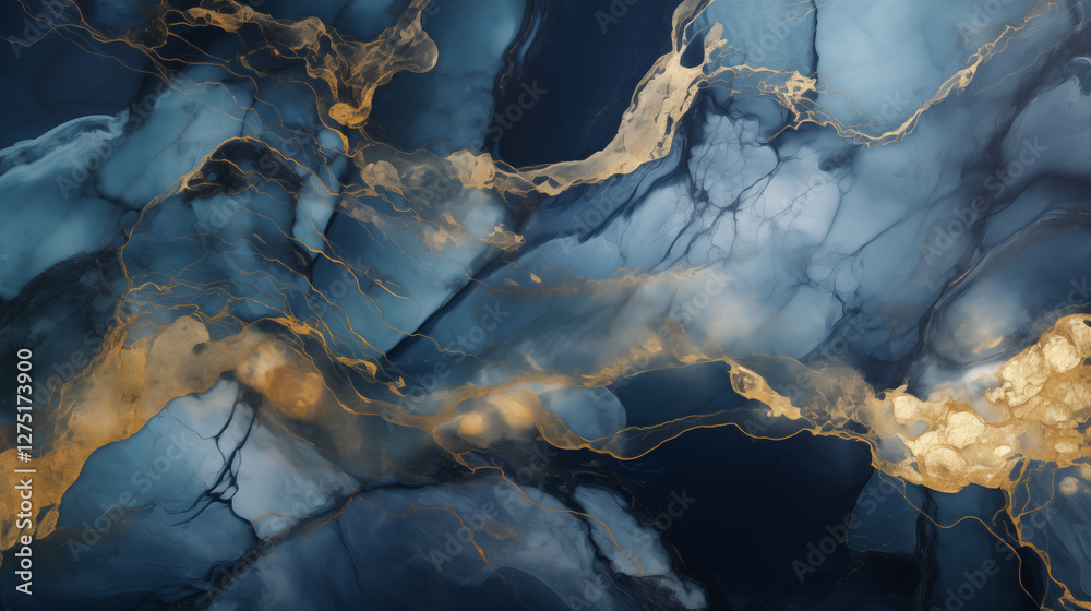 Poster  Marble effect background. Fluid art texture. Backdrop with abstract mixing paint effect. Mixed paints for interior poster.