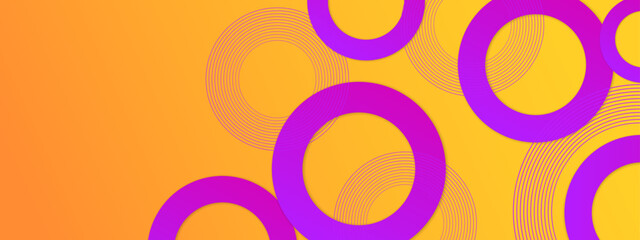purple and orange gradient circles overlapping on a background. Suitable for abstract designs, modern graphics, vibrant brochures, colorful themed presentations.