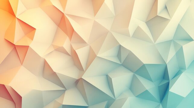 Abstract 3D geometry polygons colorful mosaic background.