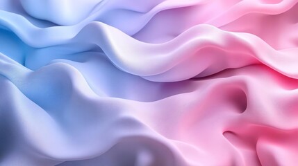 Fototapeta premium Close-up of colorful silk fabric with smooth texture