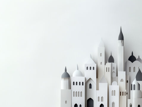 Exploring the Calligraphic Architecture of Ramadan: A Fusion of Intricate Designs and Modern Aesthetics Reflecting Spiritual Essence and Community Harmony.