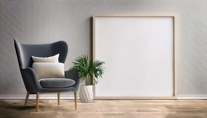 Vintage Armchair Embodies Timeless Scandinavian Design, Square Frame Echoing a Nostalgic Retro Charm Amidst Modern Minimalism.