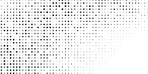 Grunge halftone gradient background. Faded grit noise texture. White and black sand wallpaper. Retro pixelated