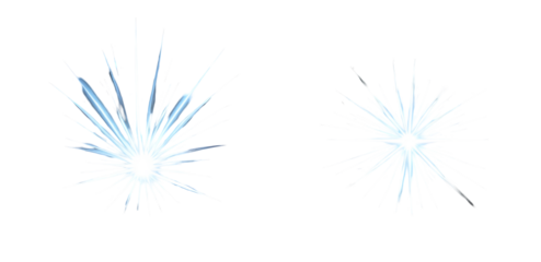 Radiant Blue Starburst Effect