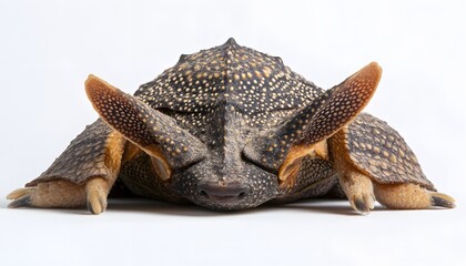 Obraz premium Close up image of a sleeping screaming hairy armadillo