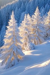 Snowy Mountain Skier