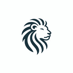 Minimalist Lion Logo