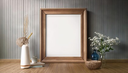 Vintage Interior Closeup Detailed Mockup Frame in Retro Ambiance, Illuminated by Warmth and Texture in a 3D Rendered Atmosphere, Evoking Nostalgia and Timeless Charm.