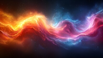 Obraz premium Abstract swirling cosmic nebulae