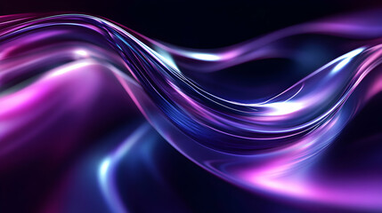 Luminous wave background with blurred purple and blue lights for creative designs
