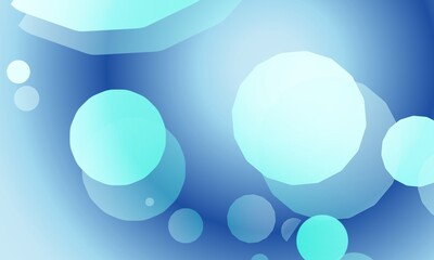 Soft Focus Abstract Background with Glowing Spheres and a Tranquil Gradient, Creating a Sense of Depth and Calm