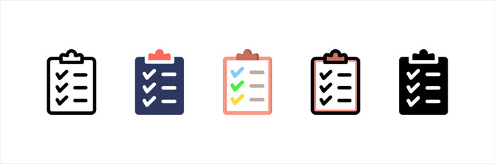 Evaluation Multistyle Icon Set