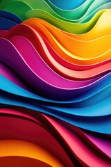 Fototapeta premium Stacked colored papers