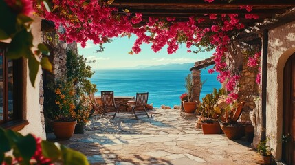 Obraz premium Beachside Patio Furniture