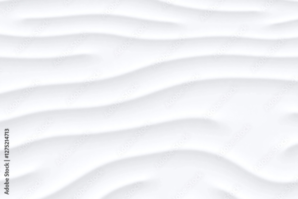 Wall mural abstract white background diagonal wavy lines depth effect