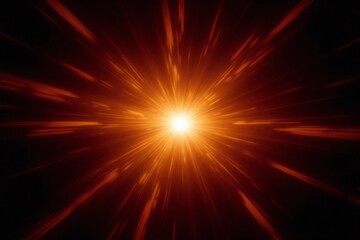 Fototapeta premium Abstract art black background bright orange yellow starburst lines