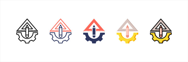 Architecture Multistyle Icon Set