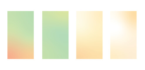 Fototapeta premium set of abstract background with beautiful gradation color, colorful background for poster flyer banner backdrop.vertical banner.cool fluid background vector illustration