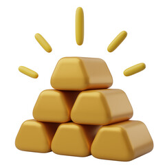 3d gold bars, Banking and financal concept.