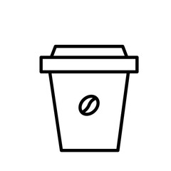 Coffee Paper Cup Outline Icon
