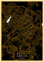 Abuja Nigeria City Map


