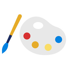 Paint Palette Flat Icon