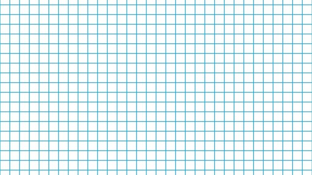 斜めにスクロールする水色の罫線の方眼紙 ループする4Kアニメーション背景