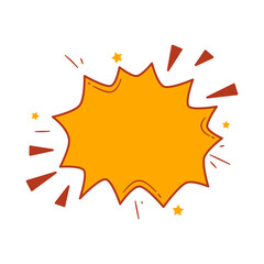 Comic Speech Bubble. Comic Explosion Bubble