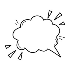 Comic Speech Bubble. Comic Explosion Bubble