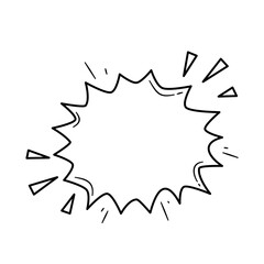Comic Speech Bubble. Comic Explosion Bubble