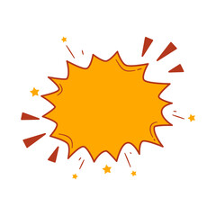 Comic Speech Bubble. Comic Explosion Bubble