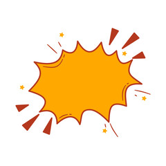 Comic Speech Bubble. Comic Explosion Bubble