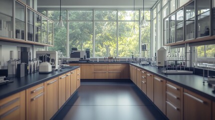 Modern kitchen with ample countertops