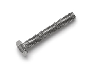 Tap bolt isolated on white background, closeup