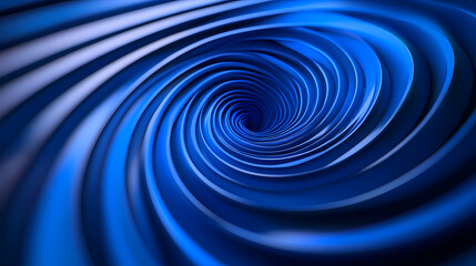 Blue Spiral Pattern: Dynamic Swirling Flow