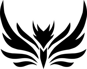 creative simple dragons silhouettes logo stylized vector illustrations