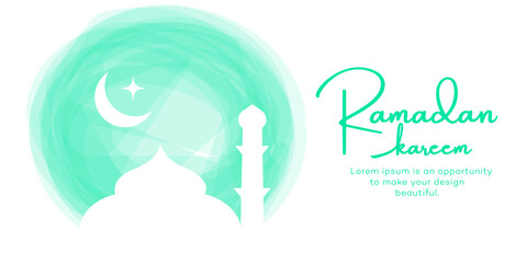 Ramadan kareem and Eid mubarak background design