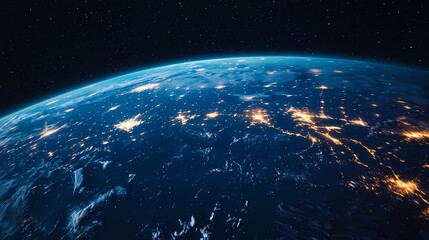 Obraz premium Earth's Night Lights from Space