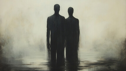 Obraz premium silhouette of a man