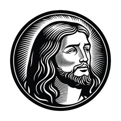 Obraz premium portrait of a Jesus Christ crown of thorns vector