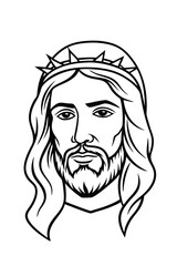 Jesus Christ crown of thorns vector