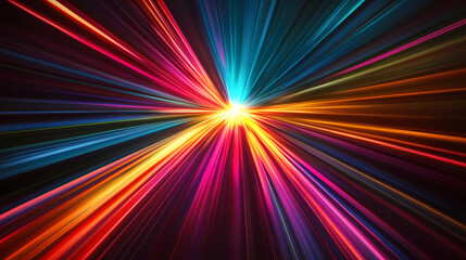 Radiant Spectrum: A Colorful Light Convergence