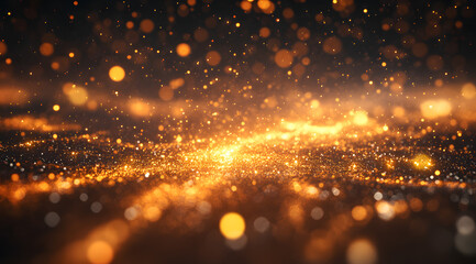 Naklejka premium Futuristic Digital Data Flow with Glowing Code, Cyber Technology, and Abstract Light Streaks