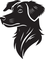 German Shephard Dog Silhouette. Canine SIlhouettes