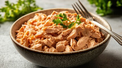 Delicious Flaked Tuna in a Bowl