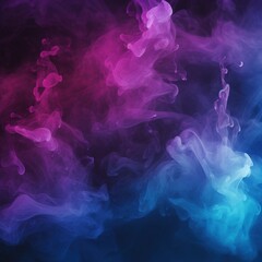 Obraz premium Colorful smoke swirls mixing and dancing. Abstract art for backgrounds, web design