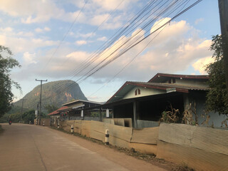 bridge over the river in the morning