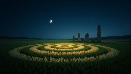 Moonlit Crop Circle