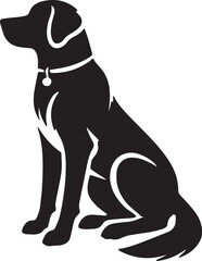 German Shephard Dog Silhouette. Canine SIlhouettes