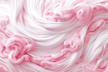 Fototapeta premium Swirling Pink and White Abstract Background with Fluid Texture